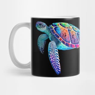 Fluo sea turtle Mug